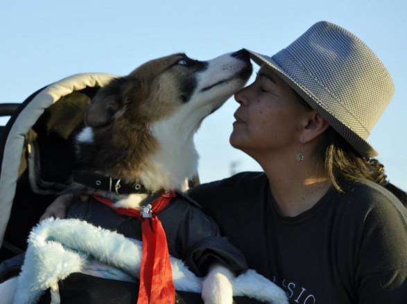 Dueña y perro